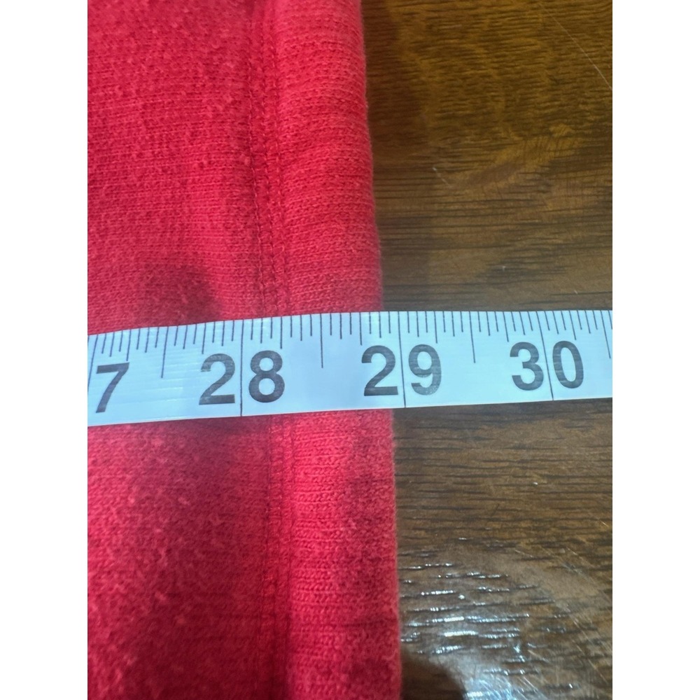 VTG Abercrombie & Fitch Hoodie Mens Medium Red Pullover Henley Knit Cotton - Picture 6 of 6